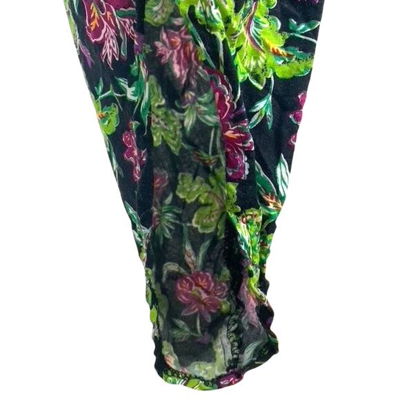 Vintage 90s FIRE Womens (M) Genie Pants Floral Baggy Boho Elastic Barrel USA - Picture 5 of 8